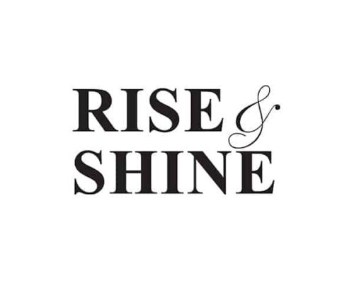 Word Art - Rise & Shine <span>[More colors available]</span>