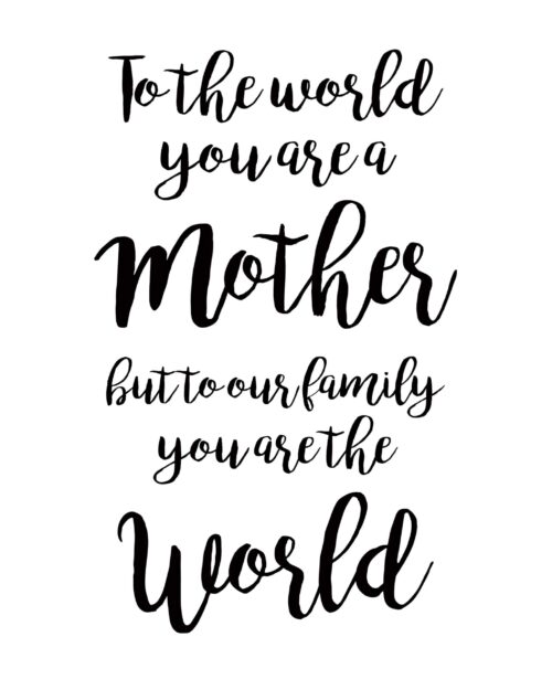 Word Art - Mother <span>[More colors available]</span>