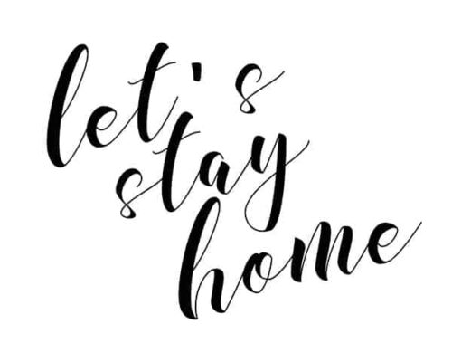 Word Art - Let's Stay Home <span>[More colors available]</span>