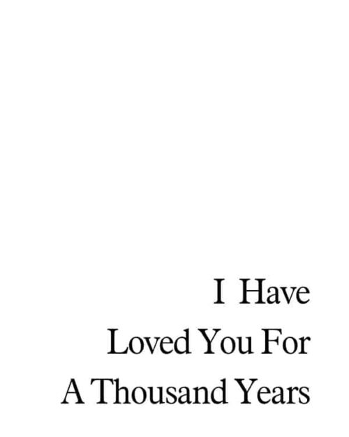 Word Art - Thousand Years <span>[More colors available]</span>