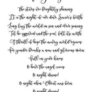 Word Art - O Holly Night