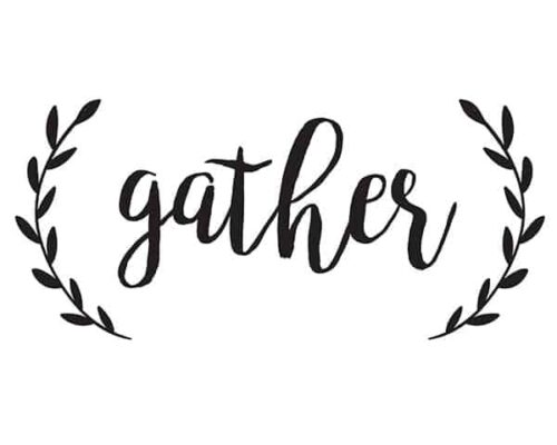 Word Art - Gather <span>[More colors available]</span>