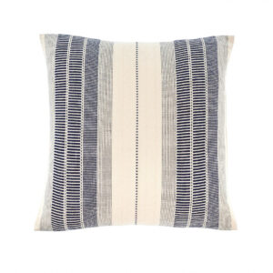 20x20 sanibel woven striped navy cushion
