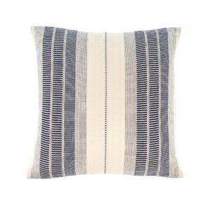 20x20 sanibel woven striped navy cushion