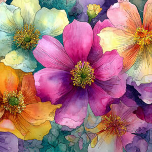 flower stock wall art 79