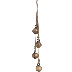 Holiday decor rustic string bells