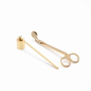 gold candle trimmer set