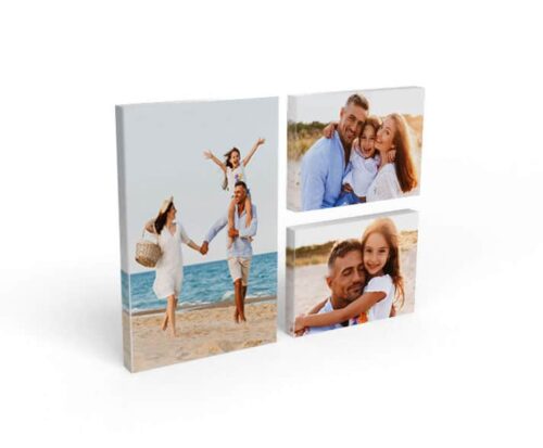Canvas photo cluster for large wall space