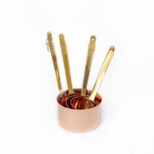 Copper & Brass Measuring Cups set