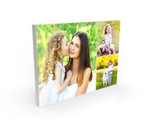 Large format canvas photo collage print