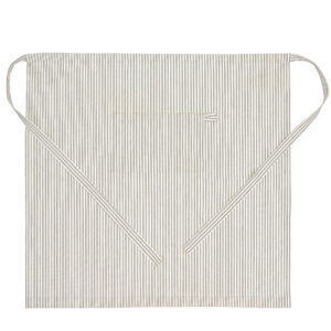 Grey french style ticking apron