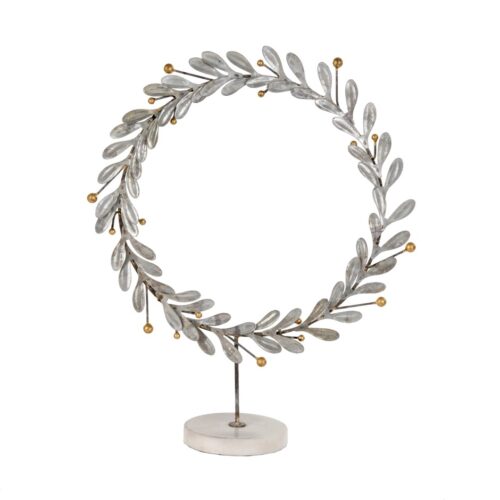 Stylish lauren wreath on stand for home decor