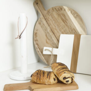 marble paper towel holder for kitchen and dining decor