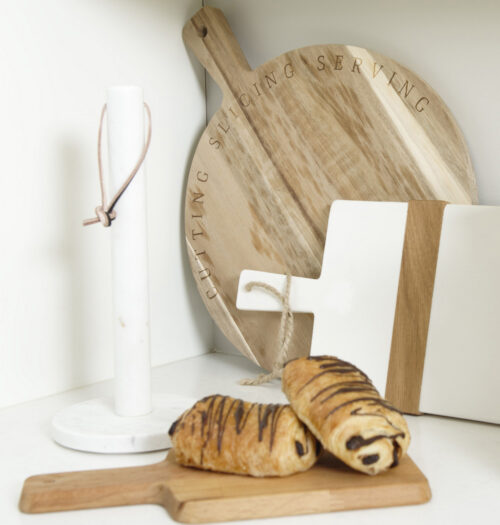 marble paper towel holder for kitchen and dining decor