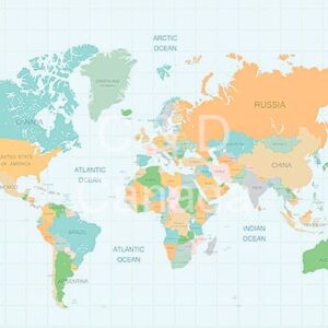 World Map Stock Art 11